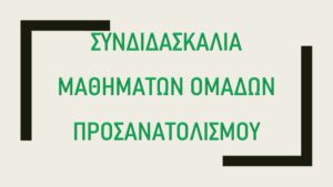 Συνδιδασκαλία Μαθημάτων Ομάδων Προσανατολισμού