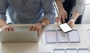 The application design team consulted the design guidelines from the smartphone.