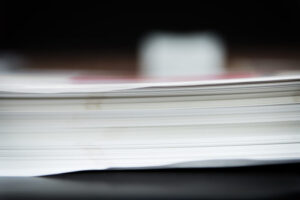Stack of papers