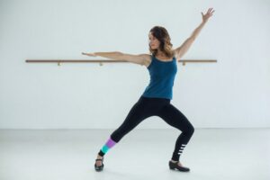 Dancer practicing dance