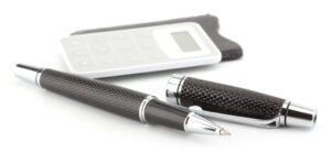 Pen and pencils. Office and student studies accessories.